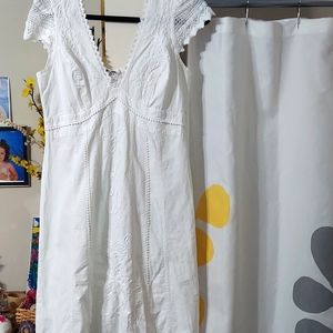 Gio white linen dress